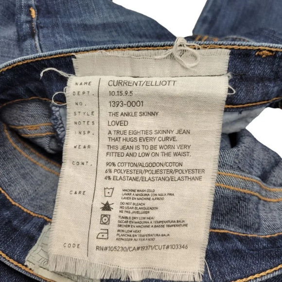 Current/Elliott The Ankle Skinny  Loved Jeans - Picture 4 of 8